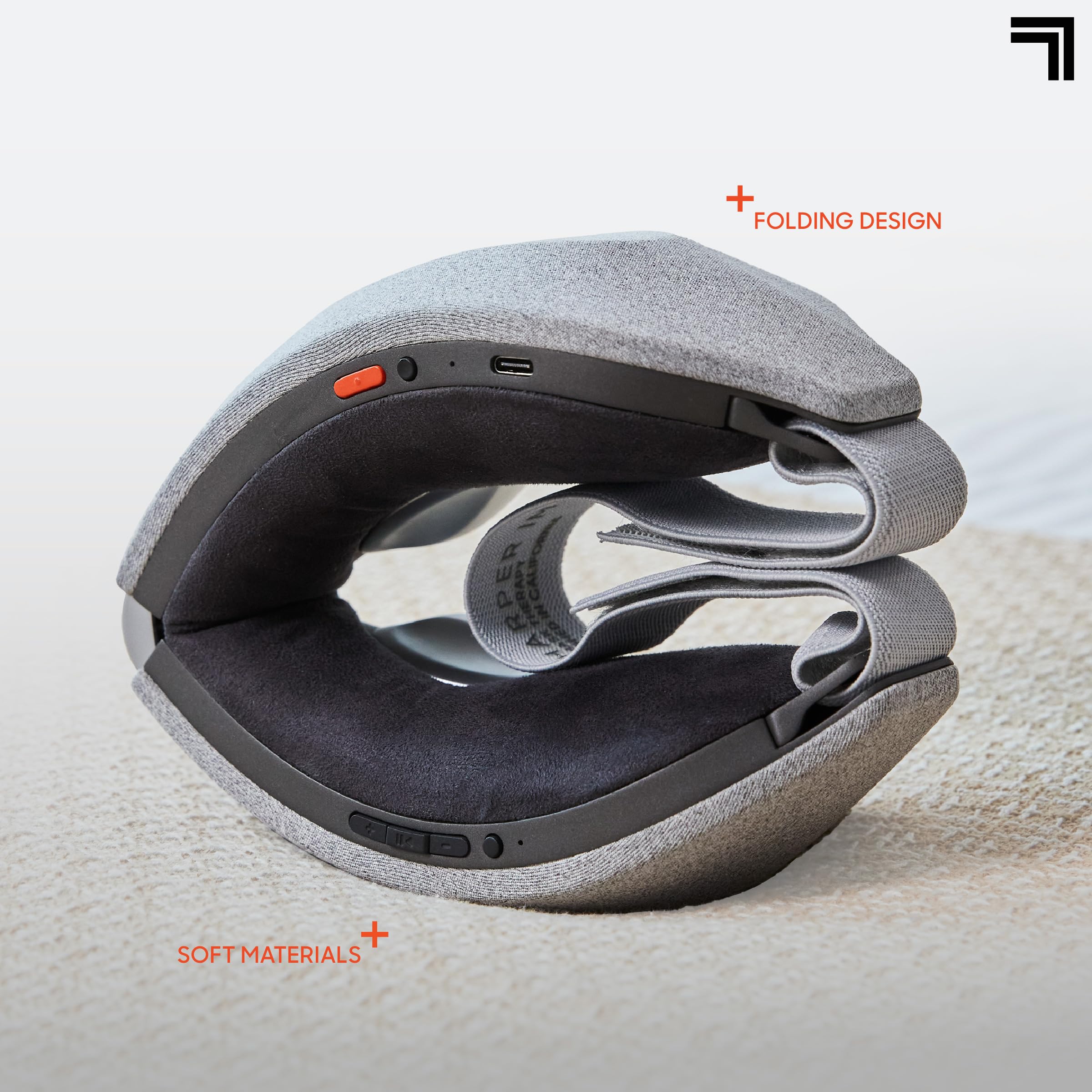 Sharper Image RealTouch Eye Mask, Hot + Cold Massager, Air Compression, Puffy Under Eye Aid, Bluetooth Music, USB-C Rechargeable