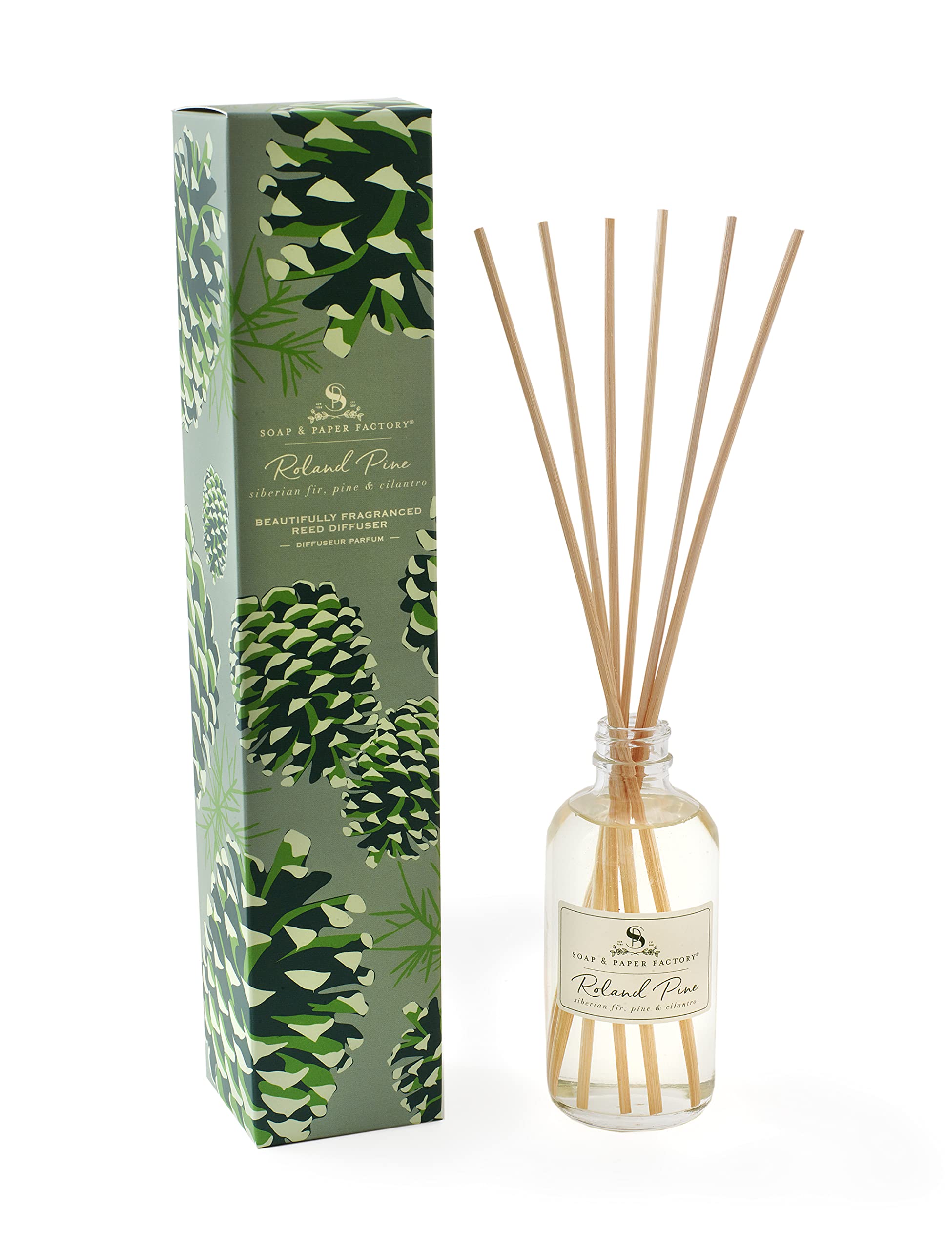 Soap & Paper Factory Roland Pine 3.65 oz Reed Diffuser