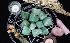 1.1lb Bulk Raw Green Aventurine Rough Crystal-Natural Green Aventurine Raw Stones Crystal for Tumbling, Cabbing, Fountain Rocks,