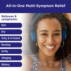 Rohto All-in-One Multi-Symptom Cooling Eye Drops, All-in-One Astringent, Lubricant & Redness Reliever Eye Drops for Irritated, D