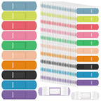 Jetec Flexible Fabric Adhesive Bandages Bulk Colorful Cloth Bandages 10 Colors Flexible Protection & Wound Care Fingertip Slight