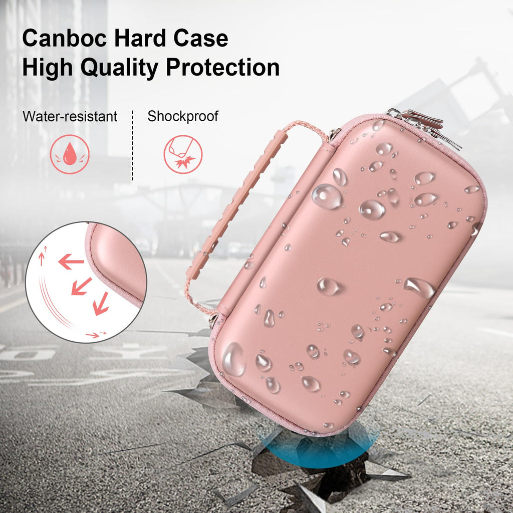 Canboc Carrying Case for Asthma Inhaler, Handheld Spacer for Adults and Kids, Mask, Inhaler Spacer Bag with Removable Shoulder S