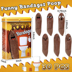 Nuanchu 30pcs Funny Bandages Self Adhesive Bandages Christmas Funny Gag Gifts Waterproof Weird Stuff White Elephant Gift for Chr