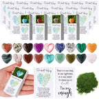 Motipuns 36 Sets Pocket Hug Token Bulk Heart Natural Stones Heart Emotional Support Inspirational Bulk Gifts Positive Thank You 