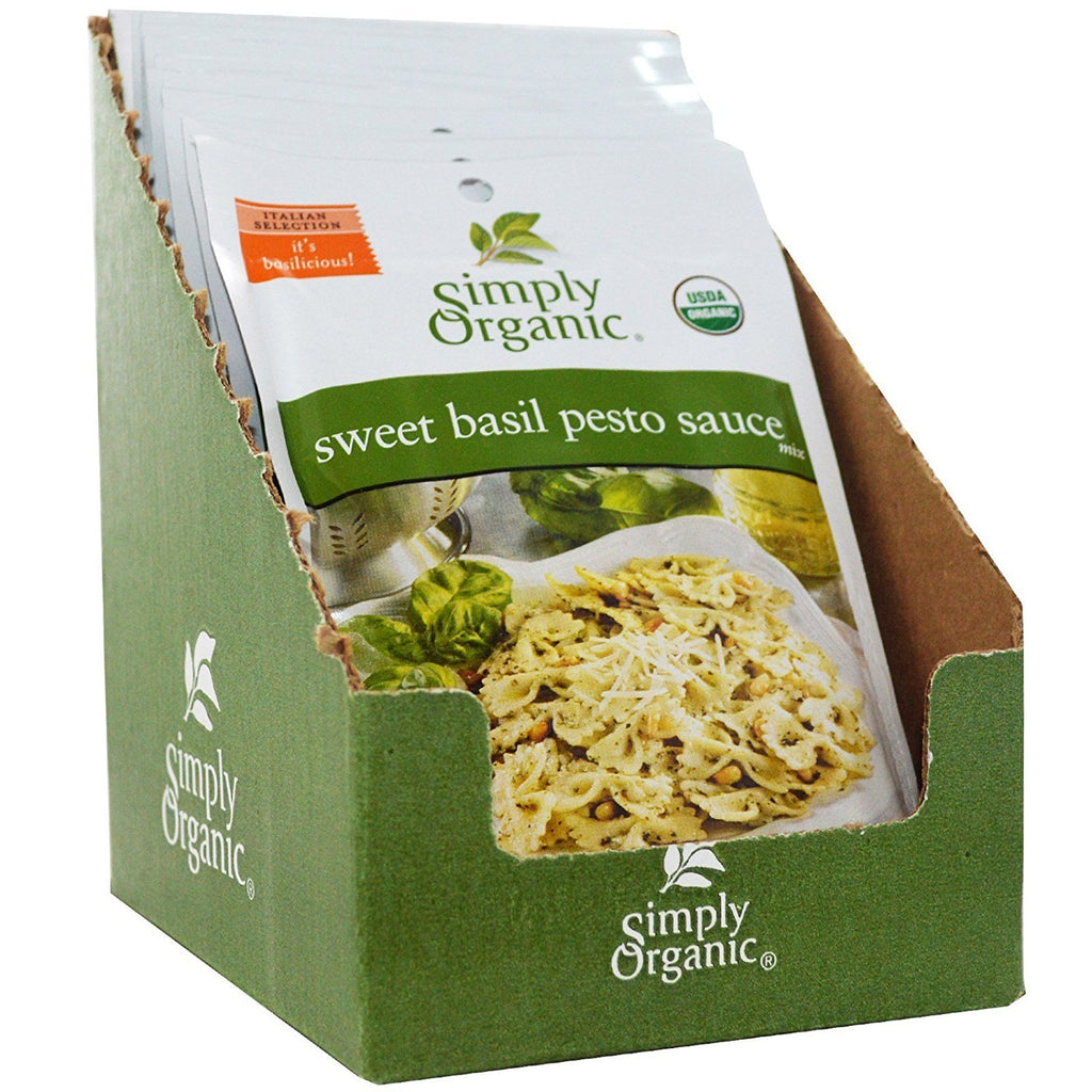 Simply Organic Organic Sweet Basil Pesto Sauce Mix, 0.53 OZ