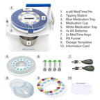 e-Pill MedTime Station Pro - Advanced Locked Automatic Pill Dispenser - Clear Lid