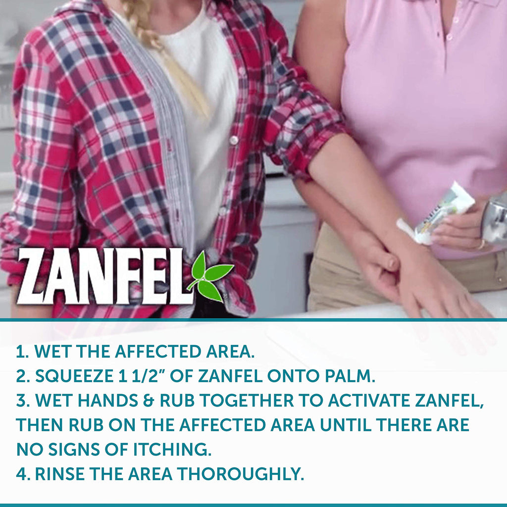 ZANFEL - Poison Ivy, Oak & Sumac Wash: Topical Solution for Poison Ivy, Poison Oak, and Sumac