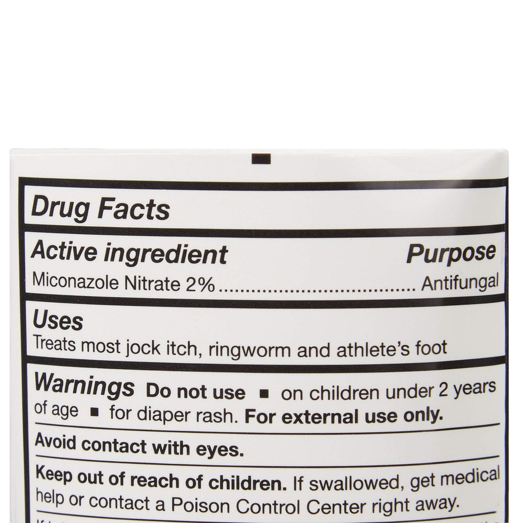 McKesson Antifungal Cream, 2% Miconazole Nitrate - Relieves Itching, Burning, Cracking from Jock Itch, Ringworm and Athlete Foot