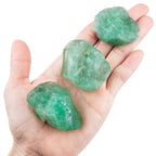 UU UNIHOM 1 lb Bulk Rough Raw Green Fluorite Crystal for Tumbling, Cabbing, Polishing, Decoration, Wrapping,Large 1 Natural Raw