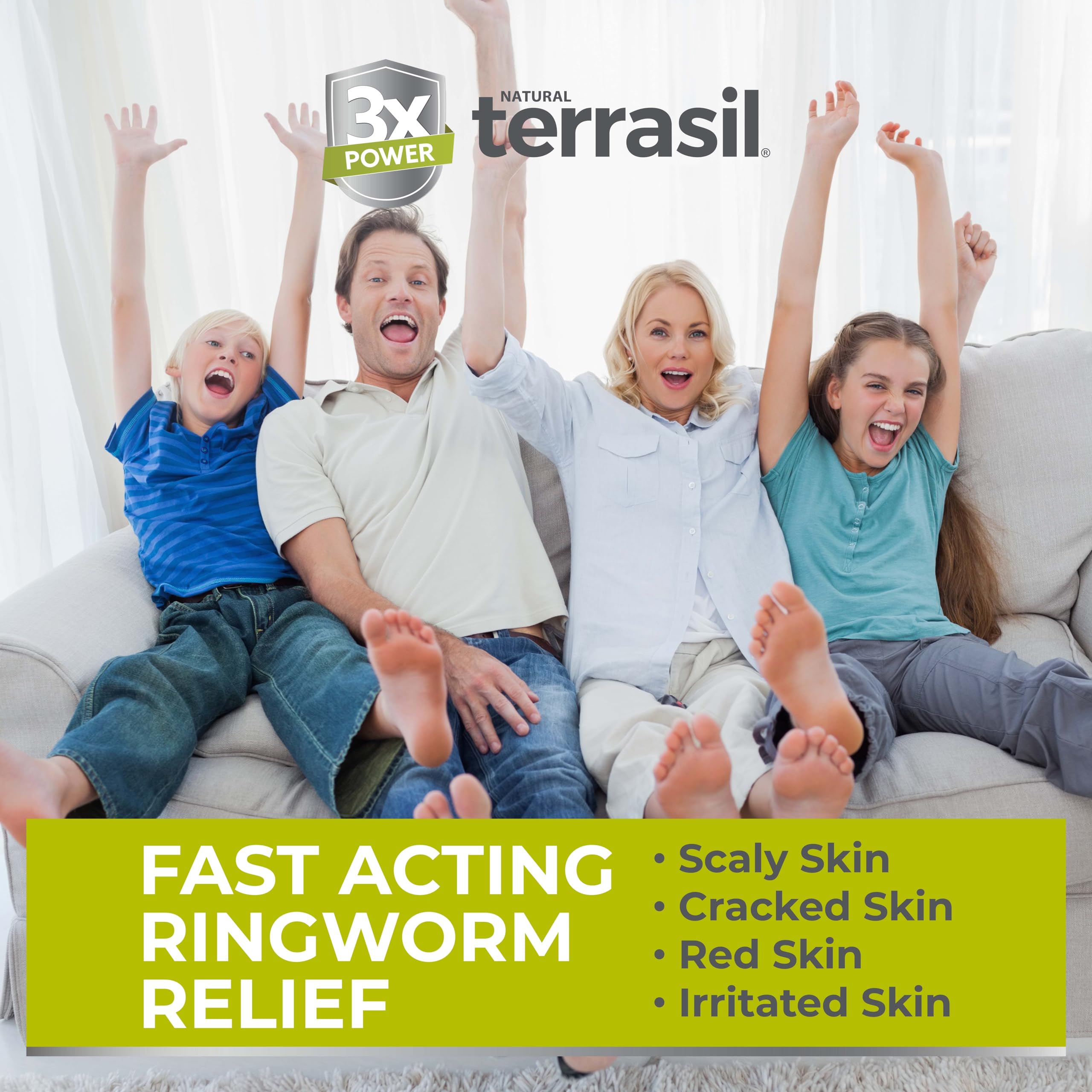 terrasil Ringworm Soap for Ringworm Symptoms - Soothing Care & Relief of Itchy, Sore Skin - Natural, Dermatologist Tested & Hypo