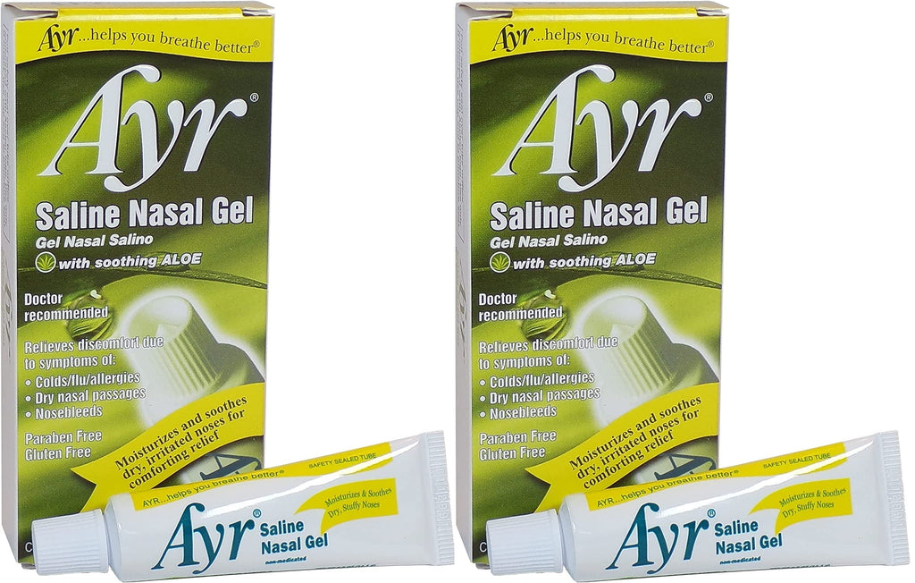 Ayr Saline Nasal Gel with Soothing Aloe, 0.5 Ounce (Pack of 2)
