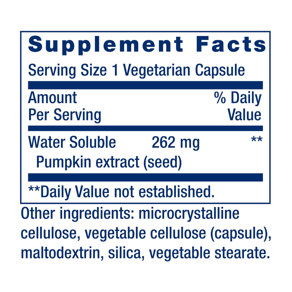 Life Extension Water-Soluble Pumpkin Seed Extract, Promotes Prostate & Urinary Tract Health, Bladder Health Support, Men, Women,