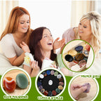 Fumete 18 Pcs Thumb Worry Stone for Anxiety Chakra Crystals, Oval Chakra Stones Tigers Eye Crystal for Anxiety Stress Relief Med