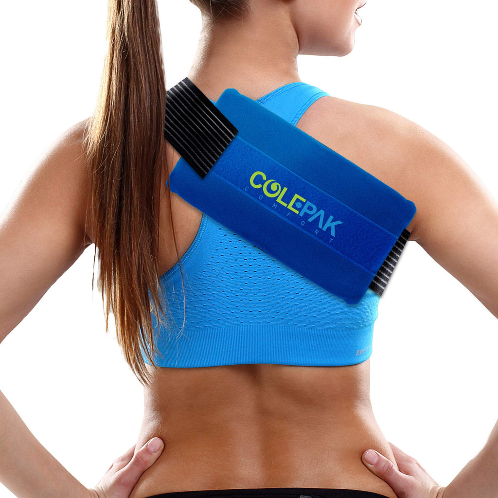 ColePak Comfort Ice Pack Wrap - Reusable - Ideal for Cold Therapy - Cover with Wide Elastic Strap (Gel Pack Not Included)