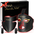 Red Light Therapy Mask Set, Led Mask Light Therapy for Face & Neck, NearInfrared Light 850nm and Red Light 630nm, 5 Gears Energ