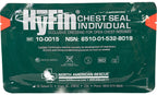 North American Rescue HyFin Chest Seal Occlusive (Single Pack) NAR Individual Compact Dressing for Open Chest Wounds, Trauma (10