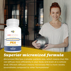 Pure Nootropics - Palmitoylethanolamide (Micronized Pea) 400 mg Capsules | 90 Veg Caps Value Pack | Supports Relief from Occasio