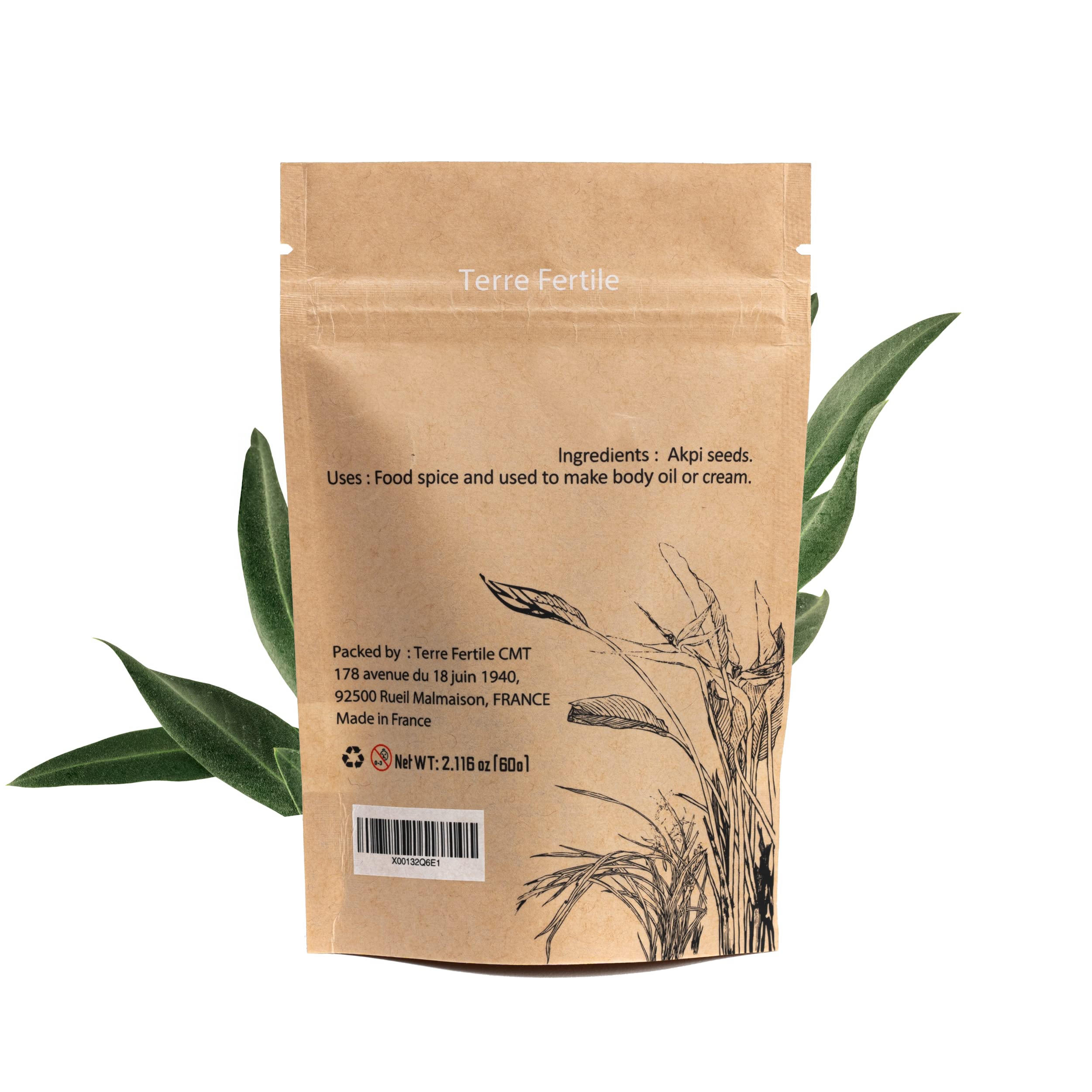 Terre Fertile - AKPI Seeds - Djansang/Jansang - 100% Natural & Organic Product - African Spice
