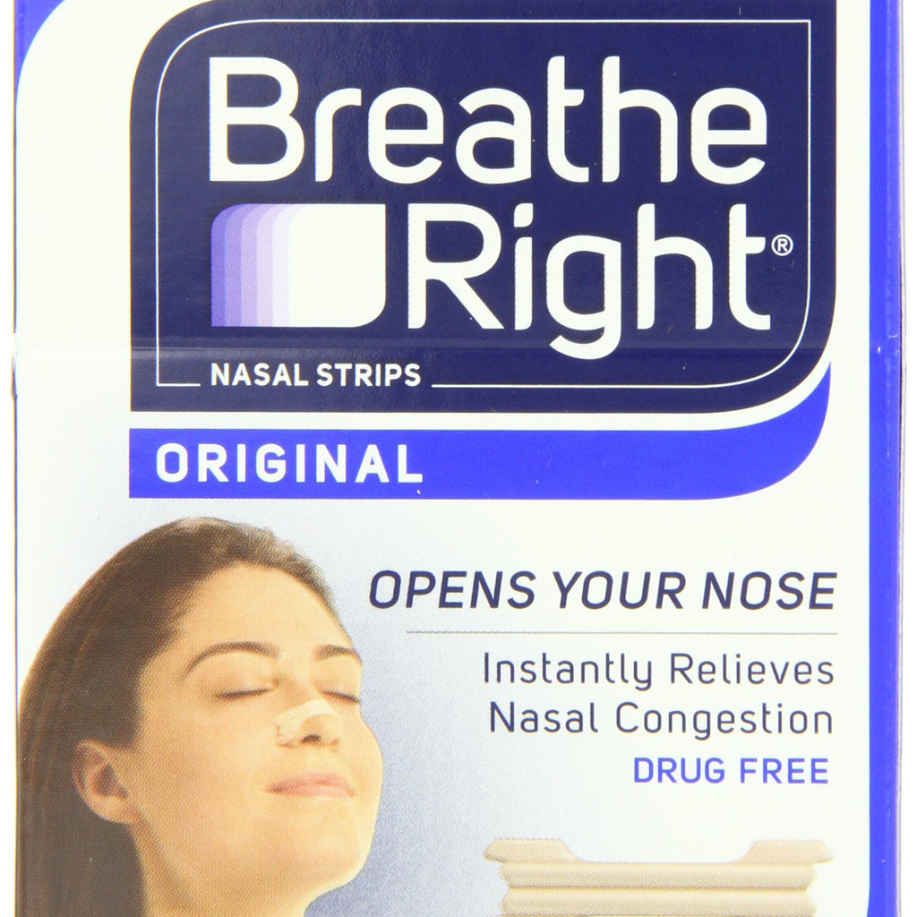Breathe Right Nasal Strips, Large,tan, 30-count Boxes (Pack of 2)