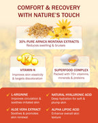 e70 Arnica Cream & Roll-On Set - 2-Piece Set Vitamin K Cream to Remove Bruises & Soothe Sore Muscles & Joints with 30% Arnica Mo