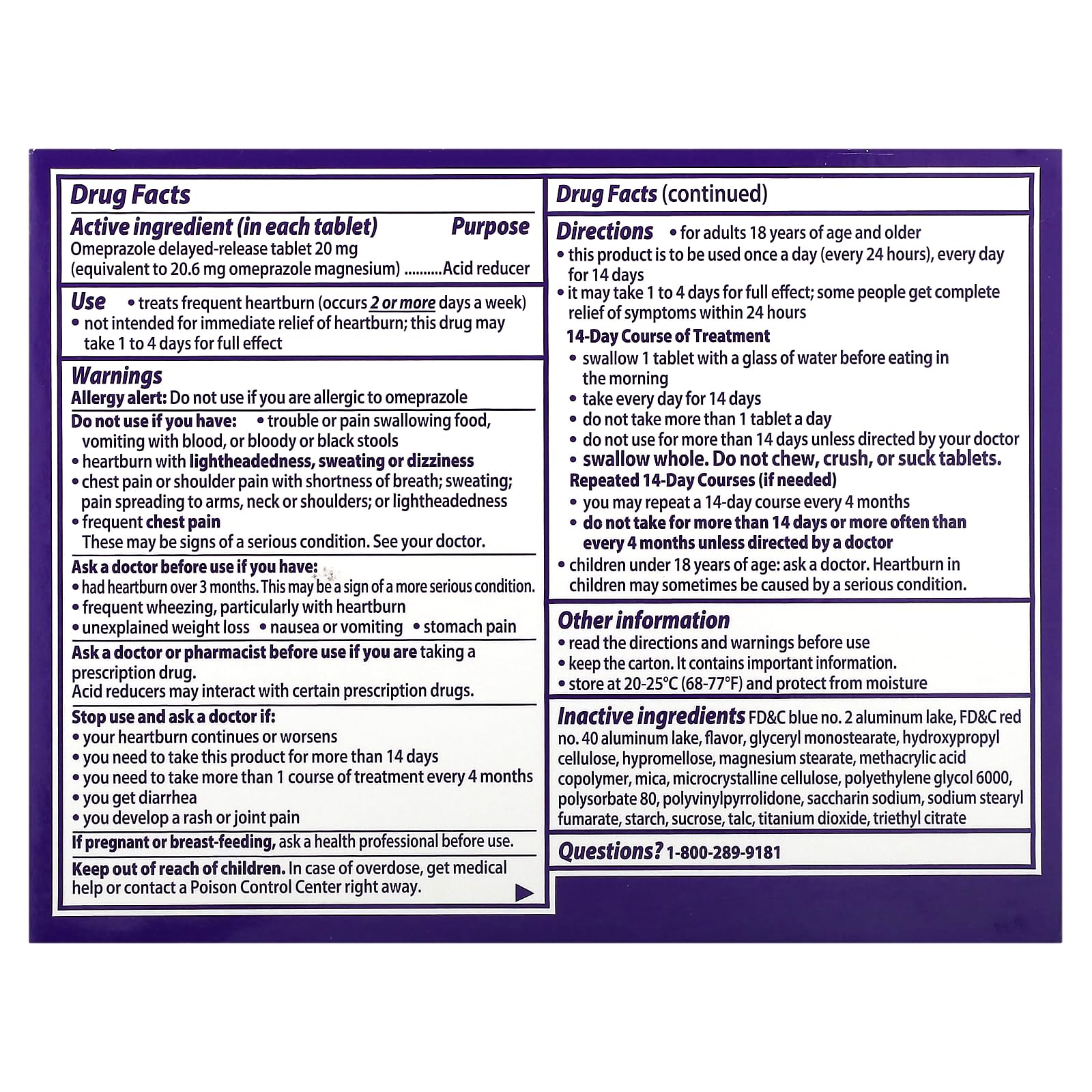 PRILOSEC WILDBERRY PILLS