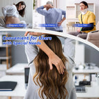 HEYAXA Telescoping Back Scratcher with 3Pcs Detachable Heads, Gifts for Christmas, Stocking Stuffers Birthday Gifts for Men, Wom