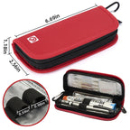 ALLCAMP Hard Shell Medical Travel Case - Insulated Emergency Medical Kit with Compartments for Allergy & Diabetes Medications, 2