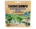 Tummydrops, No Sugar Crushed Peppermint Flavor, Gluten Free & Vegan, 33 Individually Wrapped Pure Peppermint Oil Lozenges Made w
