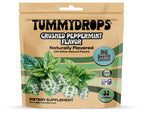 Tummydrops, No Sugar Crushed Peppermint Flavor, Gluten Free & Vegan, 33 Individually Wrapped Pure Peppermint Oil Lozenges Made w