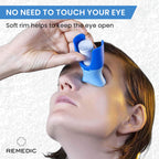 Eyedrop Bottle Dispenser with Silicone Adapter, Reusable Eye Dropper Applicator, Eye Drop Helper for Accurate Delivery ,Safe and