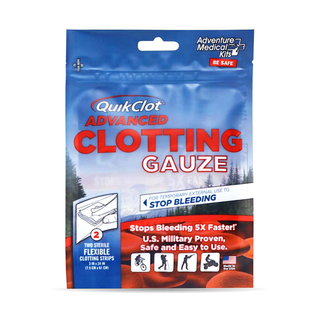 Adventure Medical Kits QuikClot Gauze - Gauze for Emergency Survival Kit, Doomsday Prepping Supplies & More - Stops Bleeding Fas