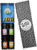 Wild Essentials Tree of Life Necklace Essential Oil Diffuser Kit With Lavender, Lemongrass, Peppermint, Orange Oils, 12 Refill P