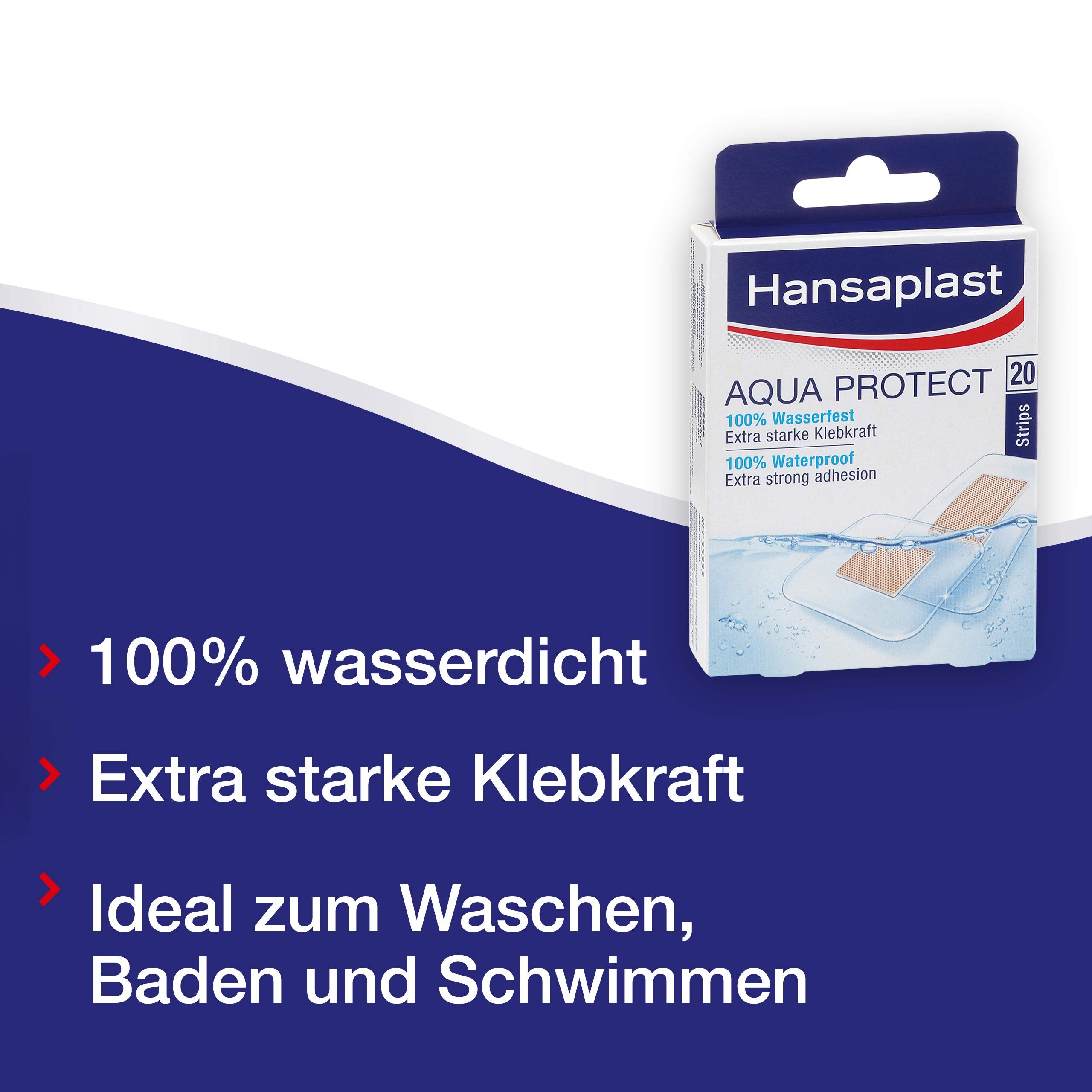 Hansaplast Aqua Protect plaster 20 strips