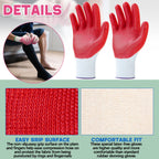 Sureio 3 Pairs Donning Gloves for Compression Stockings Gloves for Donning Gripping Compression Wear (Pink)
