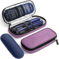 AUVON Insulin Pen Cooler Travel Case with 2 * 90g TSA Approved Ice Packs, Diabetic Medication Insulated Cooling Bag for Insulin 