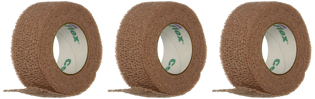 Andover Healthcare 3100TN-030 Coflex Bandage, Latex, No Hand Tear, 1'' x 5 yd. Size, Tan (Pack of 30)