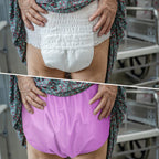 Breathffy 6 Pcs Adult Leakproof Incontinence Underwear for Women Men Pull on Cover Pant Washable Underpants Reusable Plastic Dia