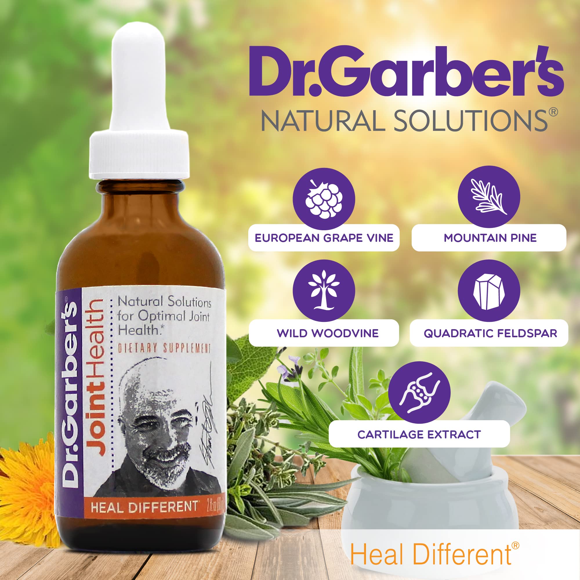 Dr. Garbers Natural Solutions Joint Health Oral Drops - Gemmotherapy Liquid Supplement for Healthy Joint Support & Function, Jo