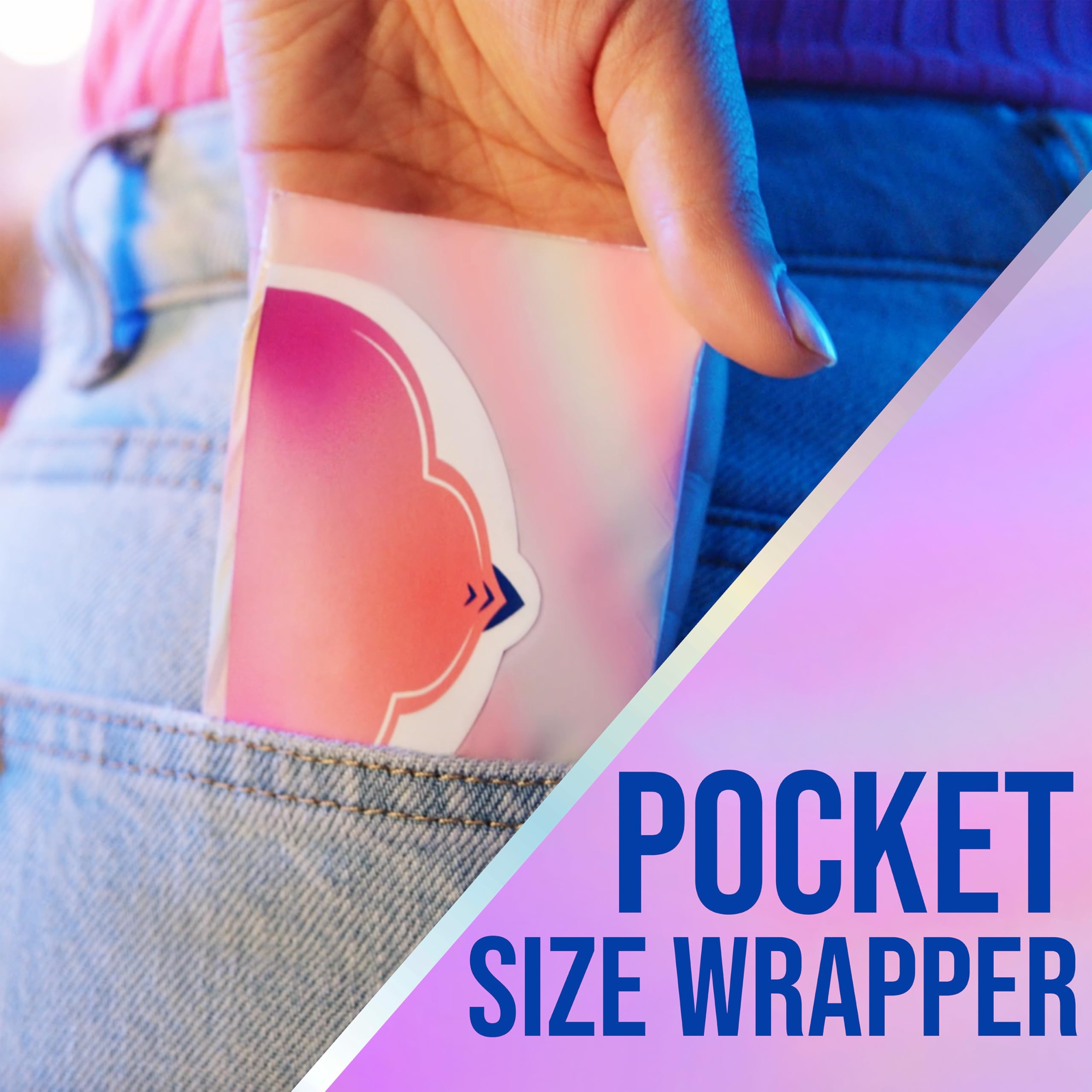 Always Pocket Feminine Pads for Women with FlexFoam, Size 1, Regular, with Wings, Unscented, 22 Count
