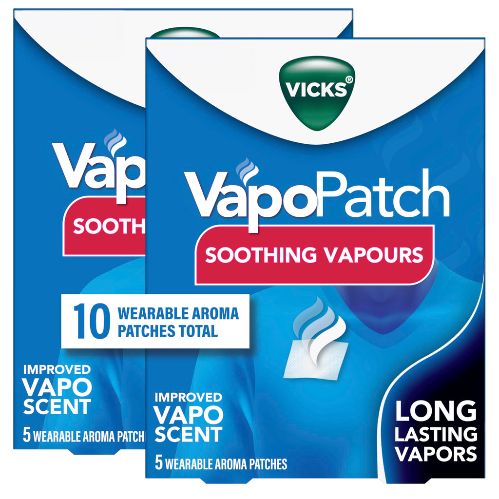 Vicks VapoPatch, Wearable Mess-Free Aroma Patch, Soothing & Comforting Non-Medicated Vicks Vapors, For Adults & Children Ages 6+
