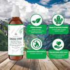 Soul Sticks Smudge Spray for Cleansing Negative Energy and Purifying Home | Made with White Sage and Quartz Crystals | 3.5 oz. B
