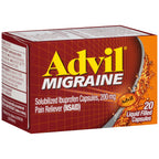 Advil Migraine Headache Relief, Ibuprofen Capsules with Ibuprofen 200mg for Migraine Relief, Nausea Relief and Light Sensitivity