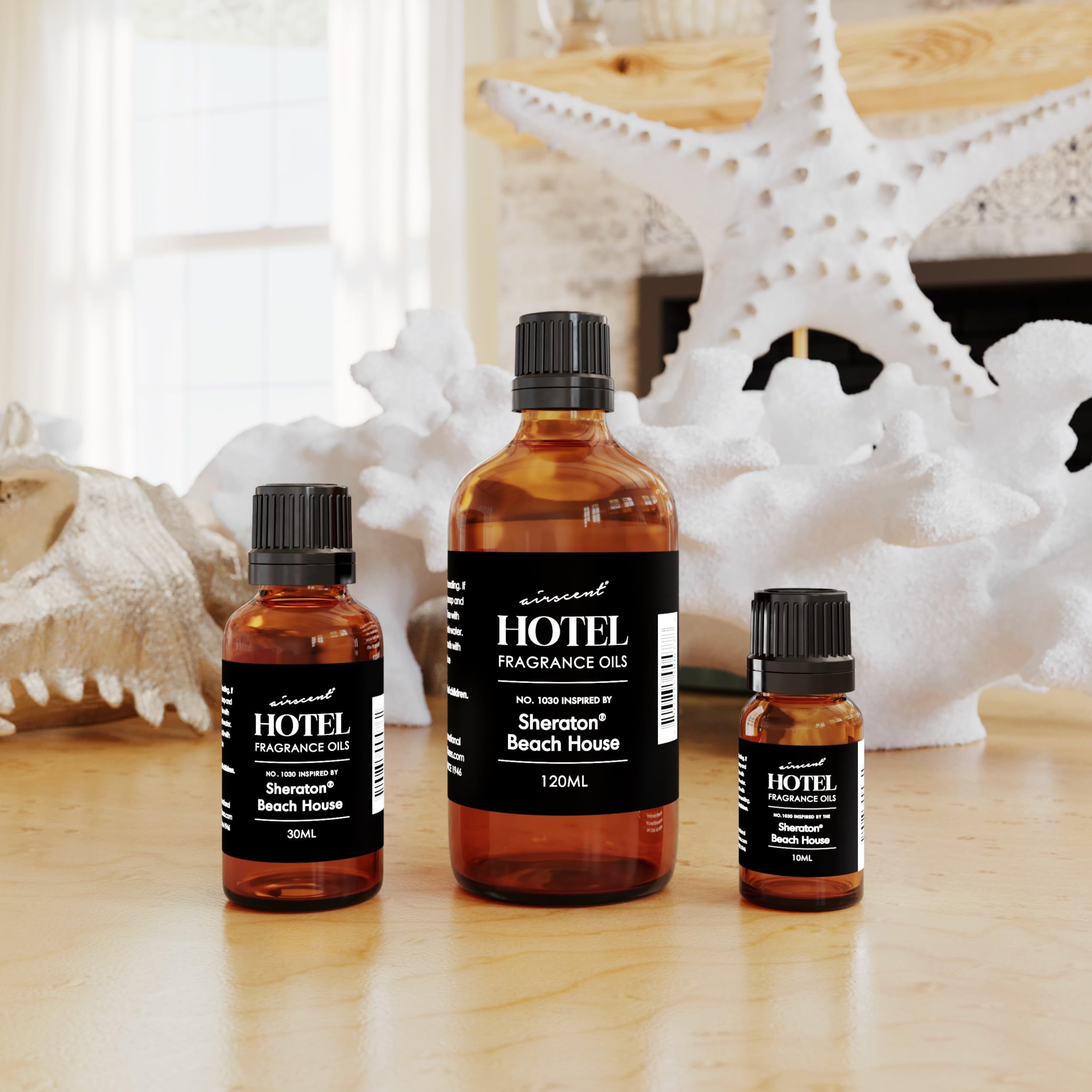 AirScent Hotel Diffuser Oil Inspired by The Sheratons Beach House Scent - Fragrance Oil No. 1030 for Ultrasonic and Waterless D