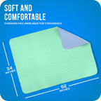 Utopia Bedding Washable Pee Pads for Dogs 34 x 52 (Pack of 4), Waterproof Incontinence Bed Pads for Adults, Elderly and Kids, He