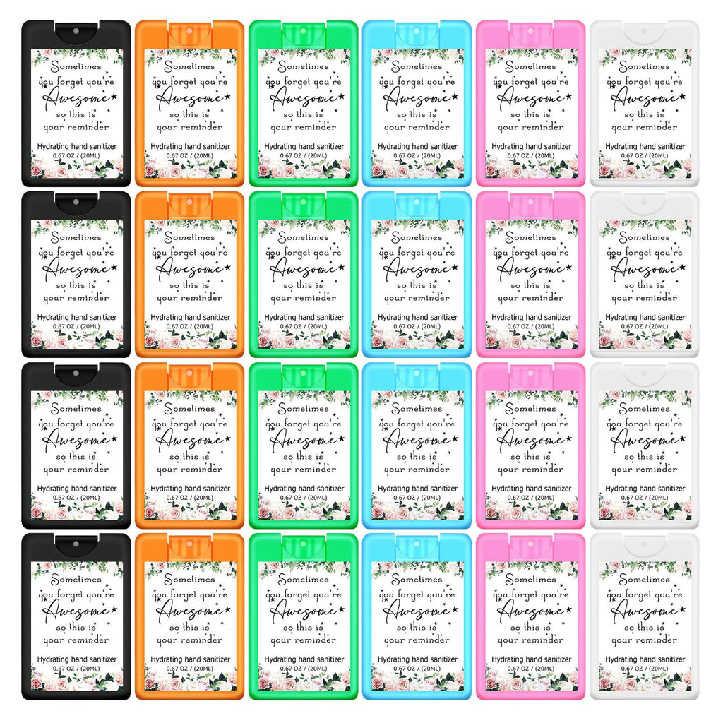 Dansib 24 Pack Hand Sanitizer Spray Bulk Thank You Travel Size Mini Hydrating Hand Sanitizer Pocket Spray Gifts for Housekeeping