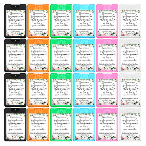 Dansib 24 Pack Hand Sanitizer Spray Bulk Thank You Travel Size Mini Hydrating Hand Sanitizer Pocket Spray Gifts for Housekeeping