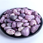 SigMntun Polished Lepidolite Crystals - 72 Pcs, 0.5 10 oz Handpicked Natural Tumbled Gemstones Rocks, Pebbles for Reiki, Chakra,
