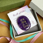 SOLACIEL Nature Amethyst Healing Crystal One Day at A Time, Inspirational Thinking of You Gifts for Women Men
