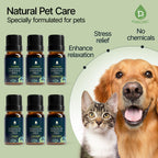 PURSONIC Pet Friendly Aromatherapy Essential Oils Collection, 6-Count - Safe for Dogs and Cats, Natural Relaxation and Stress Re