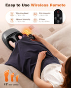 Shiatsu Foot Massager Machine with Heat & Remote, 2025 Upgraded Deep Kneading Feet Massager for Plantar Fasciitis & Neuropathy,